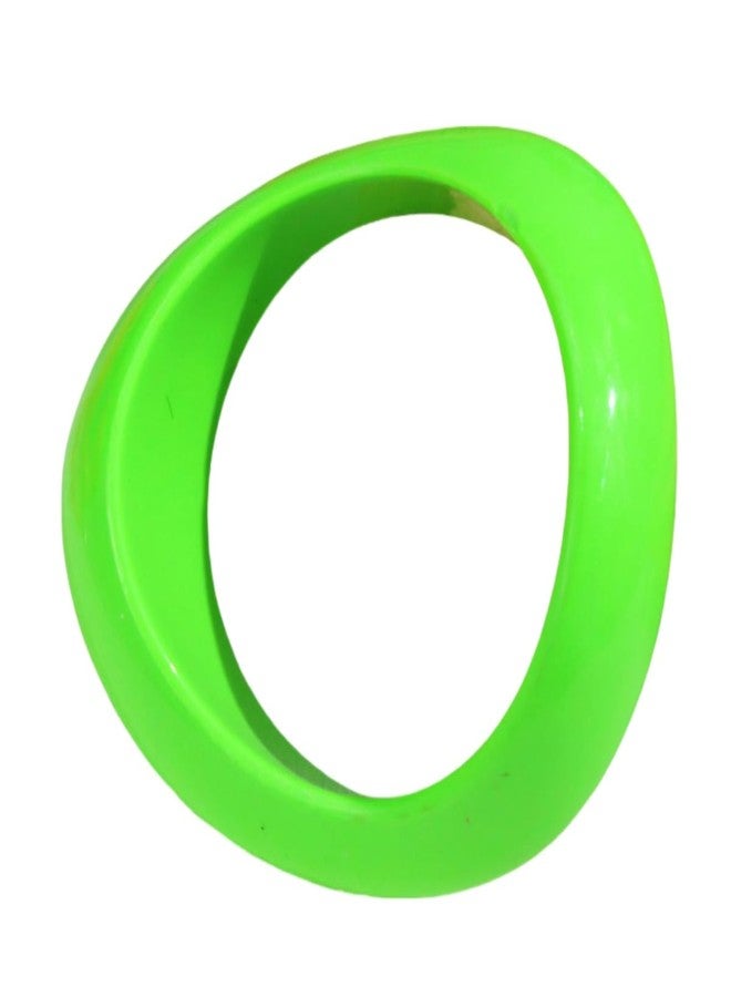 Kicomvi Geometric Resin Chunky Bangle Bracelets 70S 80s Neon Wide Irregular Cuff Bracelet for Women Jewelry-green - Image 1